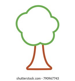 Tree nature symbol cartoon