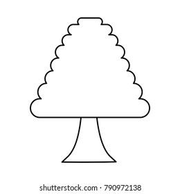 Tree nature symbol cartoon