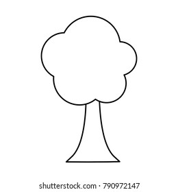 Tree nature symbol cartoon