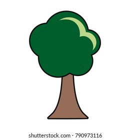 Tree nature symbol cartoon