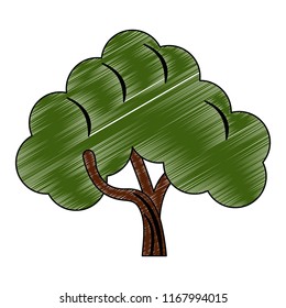 Tree nature symbol scribble