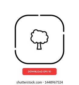 Tree, nature symbol vector icon