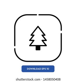 Tree, nature symbol vector icon