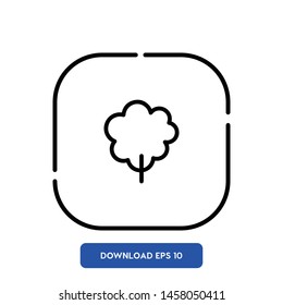 Tree, nature symbol vector icon