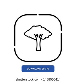 Tree, nature symbol vector icon