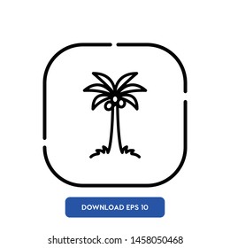 Tree, nature symbol vector icon