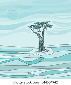 tree at night