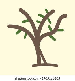 Árvore sem folhas vetor moderno inteligente magnífico design incrível útil Ilustração fundo colorido.eps
