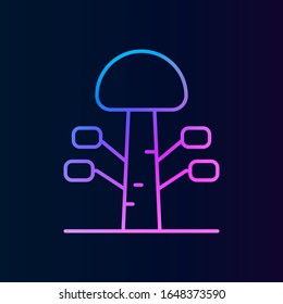 Tree nolan icon. Simple thin line, outline vector of treeicons for ui and ux, website or mobile application