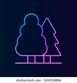 Tree nolan icon. Simple thin line, outline vector of real estate icons for ui and ux, website or mobile application