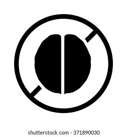 Tree nut free food allergy product dietary label flat vector icon for apps and websites