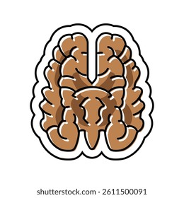 tree nuts allergen free product food color icon vector. tree nuts allergen free product food sign. isolated symbol illustration