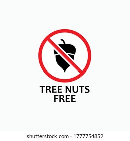 Señales y símbolos libres de nueces de árbol - Vector.