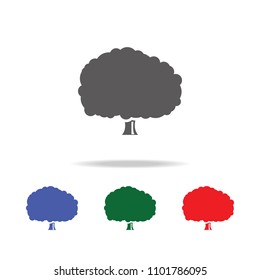Tree Oak icon. Elements of trees in multi colored icons. Premium quality graphic design icon. Simple icon for websites, web design, mobile app, info graphics on white background