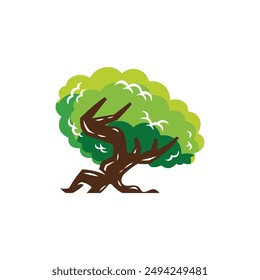 Tree Oak Nature Ecology Modern Creative Business Icon Template Design Logo