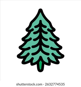  tree object icon modern design concept isolated