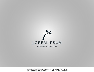
tree object logo with three leaves