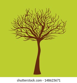Tree on green