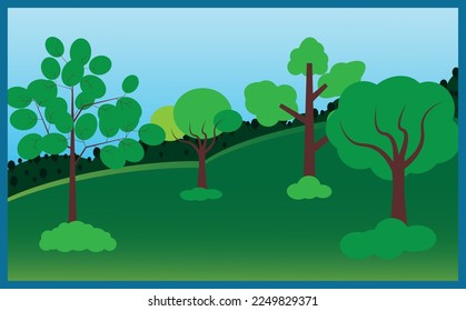 tree on the mountain view