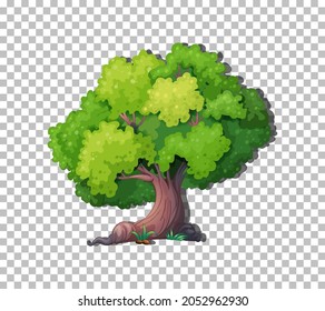 Tree on transparent background illustration