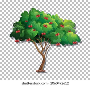 Tree on transparent background illustration