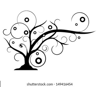 tree on a white background