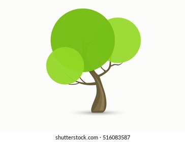 tree on white background