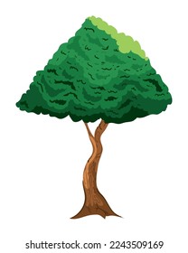 tree on white background icon