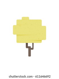 Tree on white background, vector illustration
