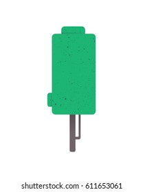 Tree on white background, vector illustration