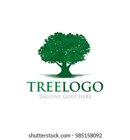tree organic forest concept logo icon vector template