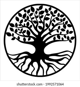 ilustración vectorial de icono de ornamento de árbol