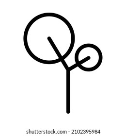 Baumkurren-Symbolkreis, den Sie für Website und andere Projekte verwenden können