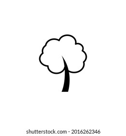 Tree Outline icon simple vector perfect illustration
