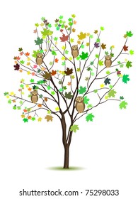 Tree and owl