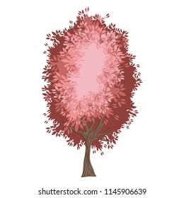 tree painted watercolor style