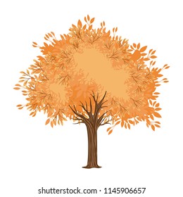 tree painted watercolor style
