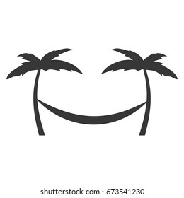 tree palm beach with hammock