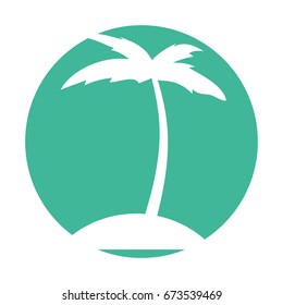 tree palm beach icon