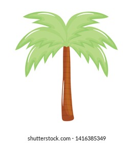tree palm beach summer icon