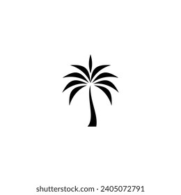 Símbolo de árbol geométrico simple vector