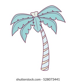tree palm isolated icon