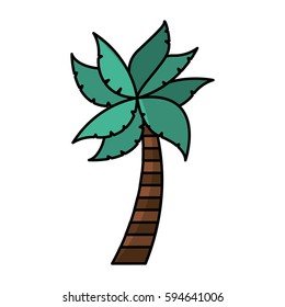 tree palm isolated icon