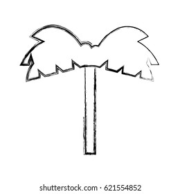 tree palm isolated icon
