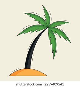 tree palm isolated icon vector illustration design	
