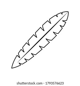 Blumenblatt-Symbol für Baumpalmen Vektorgrafik-Design