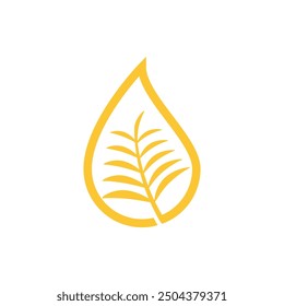 Tree Palm oil illustration design template