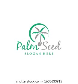Tree Palm Seedling Nature Abstract Creative Business Logo