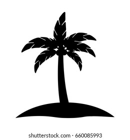 tree palm summer icon
