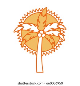 tree palm summer icon